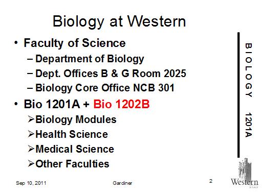 Biology At Western